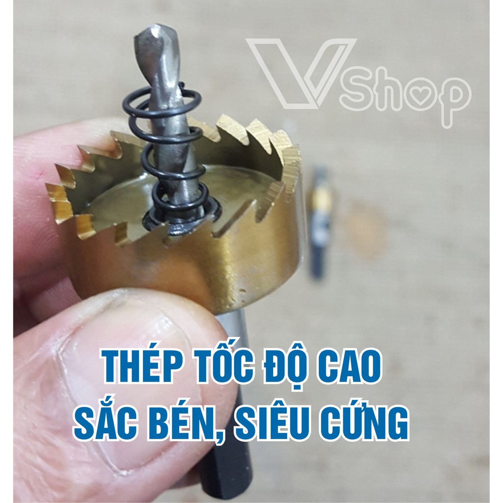 Mũi khoan, khoét lỗ, chuyên gia công vật liệu kim loại dạng tấm. 16mm, 18,5mm, 20mm, 25mm, 30mm