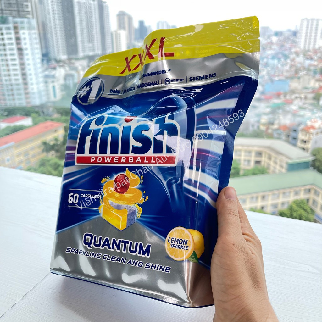Viên rửa chén bát Finish Quantum Max Đức SẠCH NHẤT, TỐT NHẤT