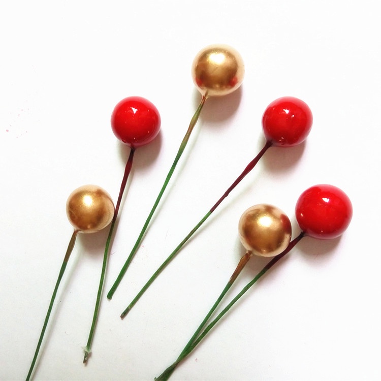 Set 50 Hoa Anh Đào Giả Mini Bằng Nhựa Trang Trí Cây Thông Giáng Sinh / Tiệc Cưới