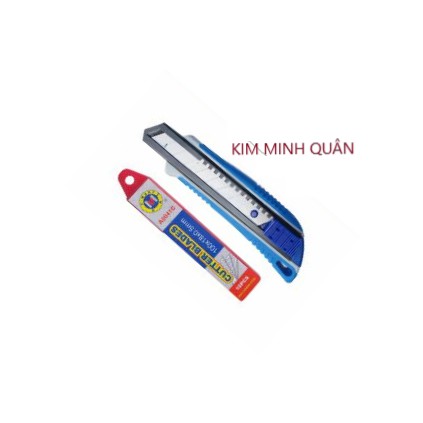 Dao Rọc Giấy Kèm Theo Hộp 10 Lưỡi A0004+10 CMart