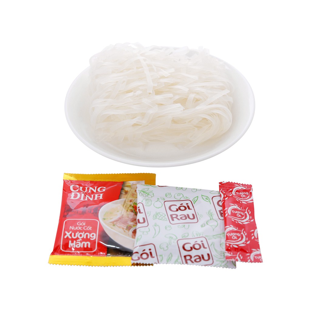 1 Thùng Phở Hà Nội Cung Đình Vị Bò, Gà 30 gói 68g Hương Vị Truyền Thống