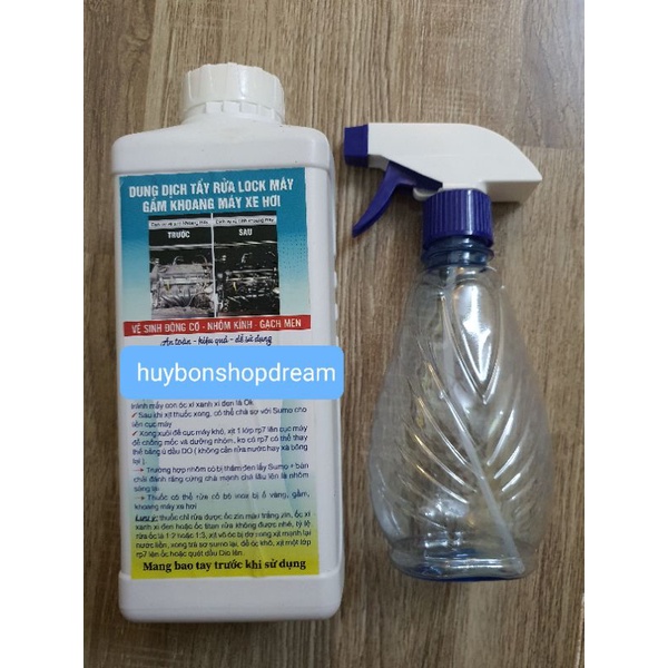 Dung dịch tẩy rửa đầu bò lốc máy