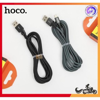 Cáp Sạc Nhanh Dây Dù Micro USB -Lightning -Type C 3.0A Hoco DU10 Max - Dài 2M
