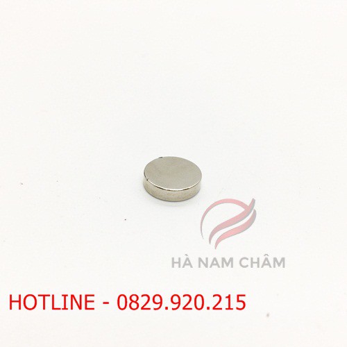 nam châm viên tròn kích thước phi 12 mm dày 3 ly mạ nikel