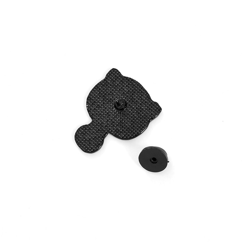 Huy hiệu cài áo hình mèo và cây nấm dễ thương