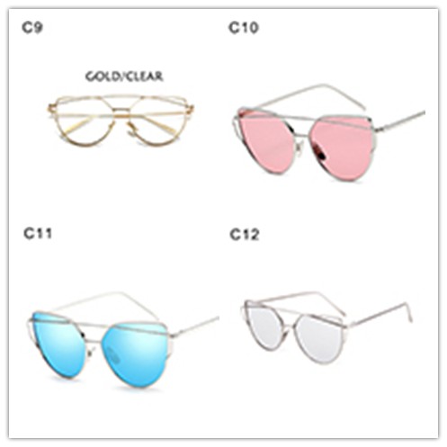 Kính mát gọng kim loại tròng màu chống tia UV400 thời trang Unisex | BigBuy360 - bigbuy360.vn