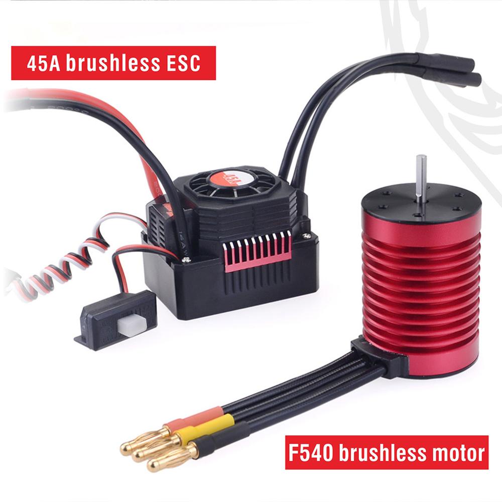 TAMIYA Bộ Động Cơ Không Chổi Than Không Chổi Than Chống Nước F540 3000KV 4370KV w / 45A Cho Xe Điều Khiển Từ Xa 1 / 10