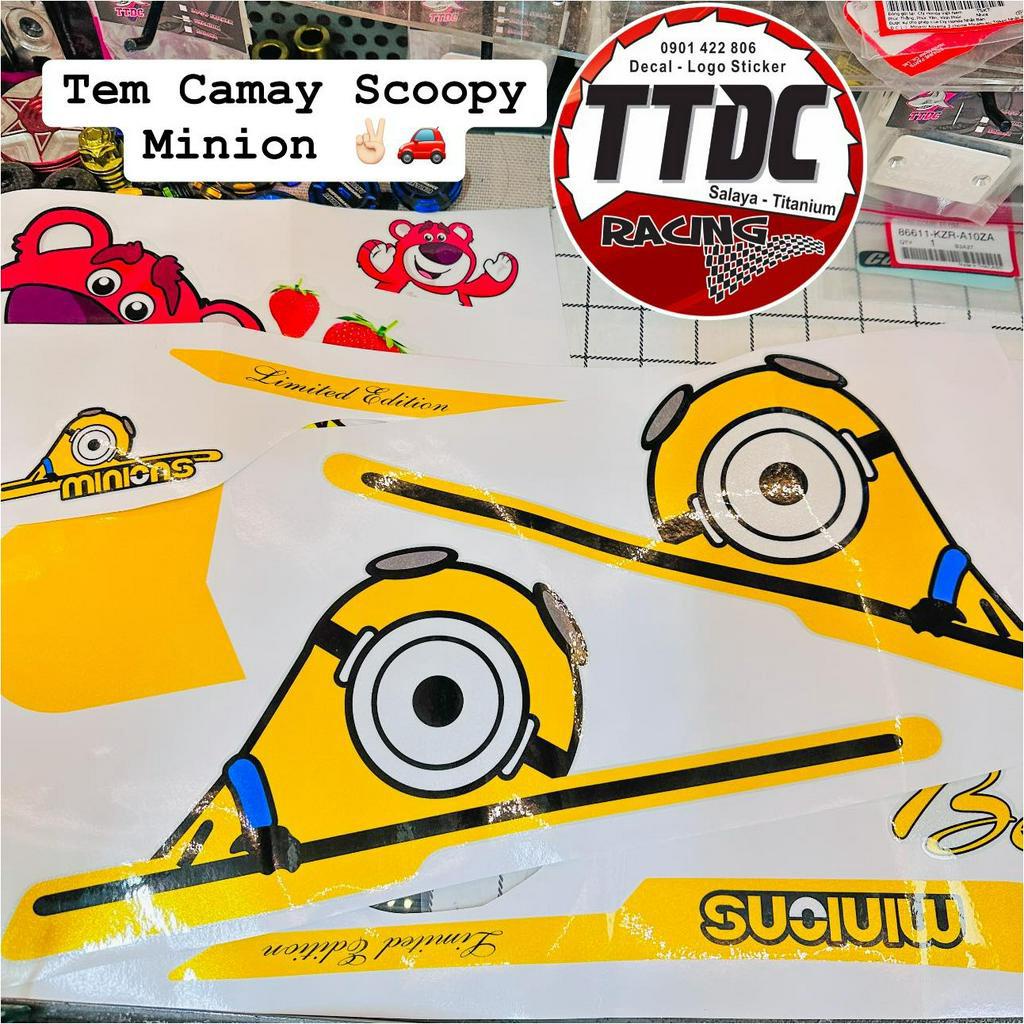 Tem Scoopy Minions Camay phiên bản Limited Edition chất liệu camay nhũ kim cao cấp ✌🤘