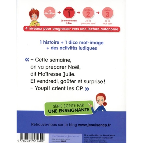 Sách đọc thiếu nhi tiếng Pháp: Noel A L'Ecole (trình độ 1)
