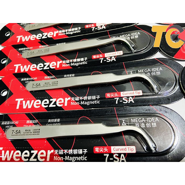 Nhíp Thẳng Tweezer 00-SA Short Tip MEGA-IDEA, nhíp xịn bền chắc, bộ đồ nghề sửa chữa điện thoại iphone android