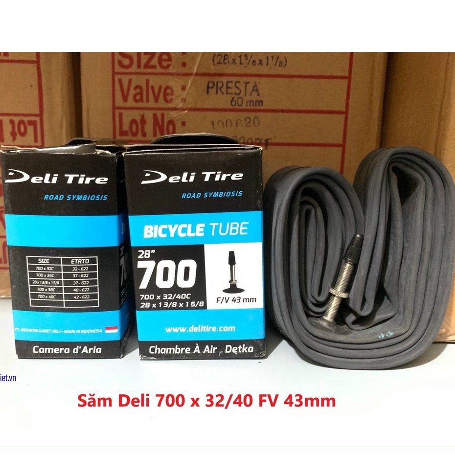 Săm ruột xe đạp Deli 700x32 - Săm xe đạp california city 200