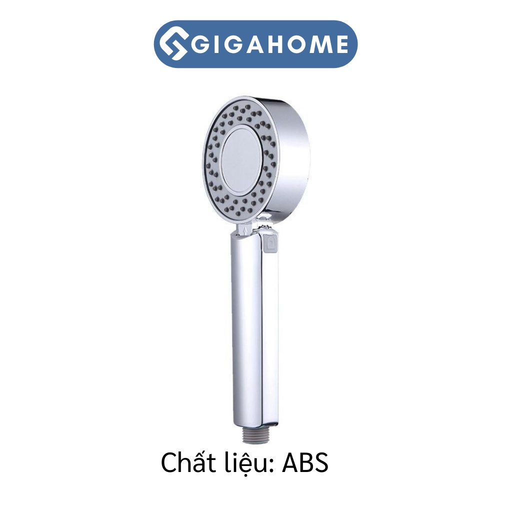 Đầu Vòi Hoa Sen Tăng Áp 2 Mặt GIGAHOME 3 Chế Độ Nước, Có Khoang Đựng Sữa Tắm 8360