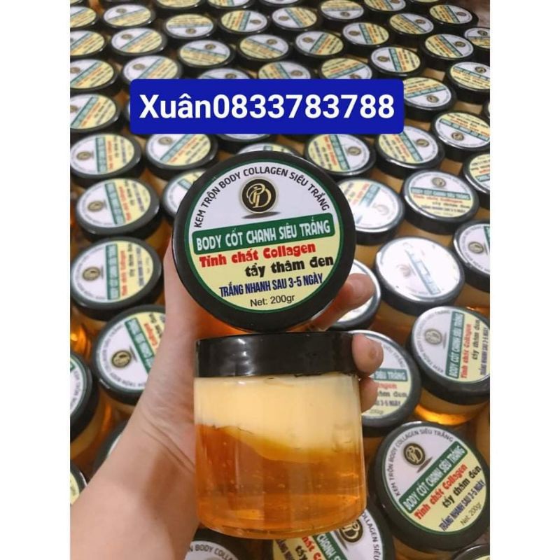 Body cốt ủ Mix serum Kích Trắng siêu trắng 250gram