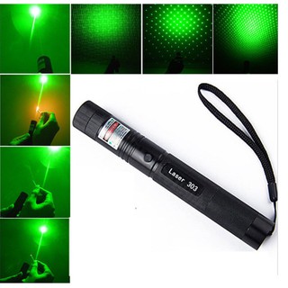 Đèn Chiếu Tia Laser 303 Tia Xanh Cầm Tay