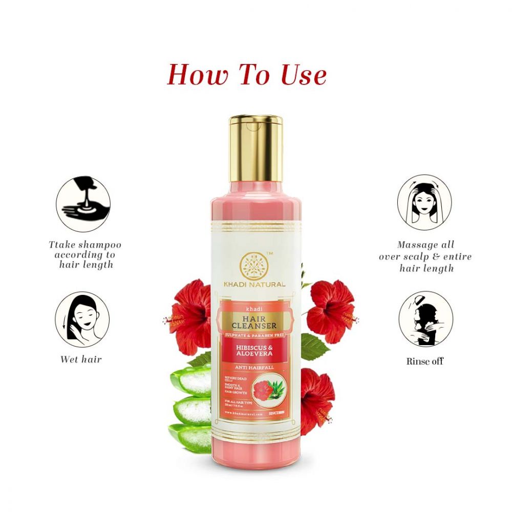 Hibiscus & Aloevera Hair Cleanser - Dầu Gội được chiết xuất từ Nha Đam & Hoa Dâm Bụt