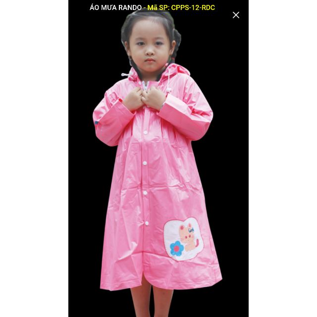 Áo mưa cao cấp Rando - Mèo 1