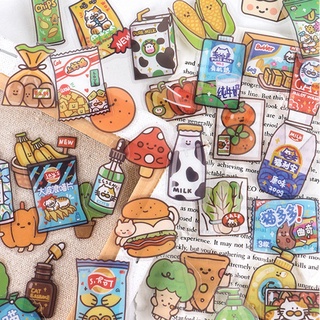 Set 40 sticker dán trang trí chống thấm nước họa tiết đáng yêu sáng tạo