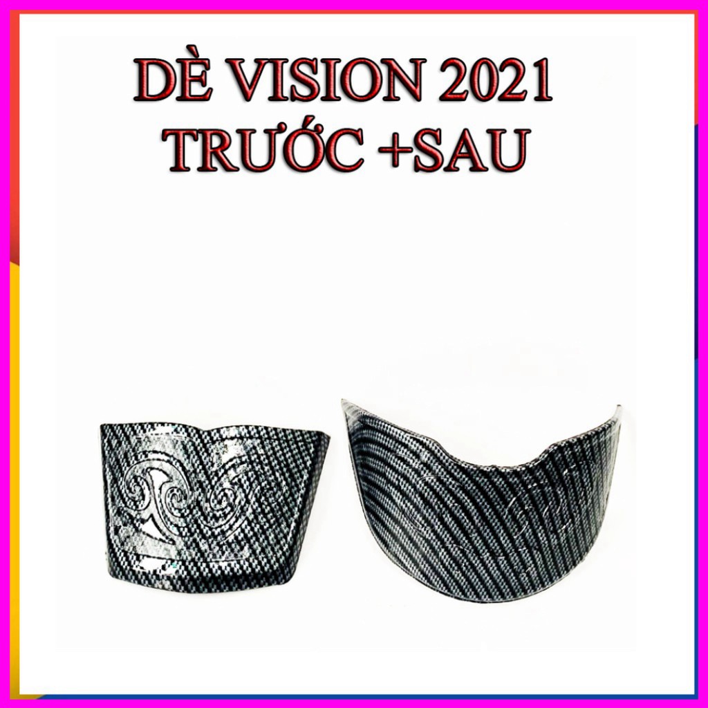 MỎ DÈ TRUỚC VÀ SAU XE VISION 2021 - SƠN CARBON ĐEN ARTISTAR