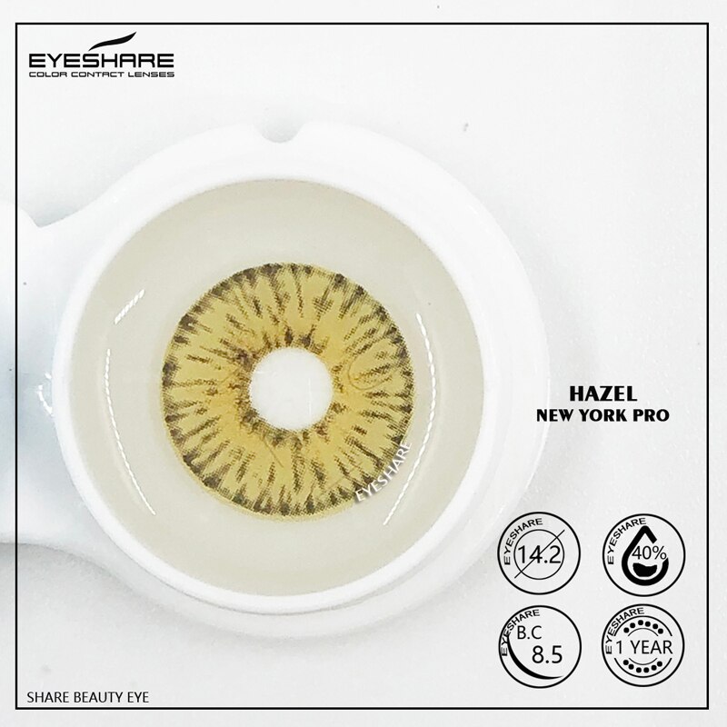 EYESHARE Cặp kính áp tròng New York Pro thời trang sành điệu lens thời trang