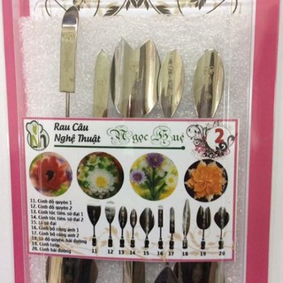 Dụng cụ làm thạch rau câu 3D Ngọc Huệ (bộ số 2 - hoa đỗ quyên, hoa tóc tiên, hoa bồ công anh, hoa tulip, hoa hải đường)