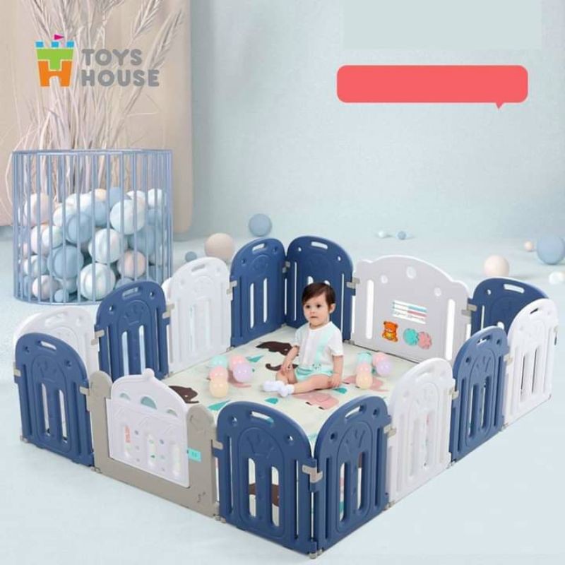 (Chính hãng)Quây cũi nhựa Toys House an toàn cho bé
