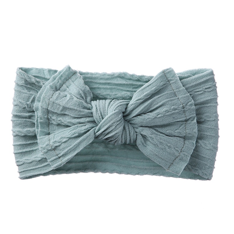 1 Băng Đô Turban Dệt Kim Co Giãn Mềm Mại Cho Bé Gái Sơ Sinh