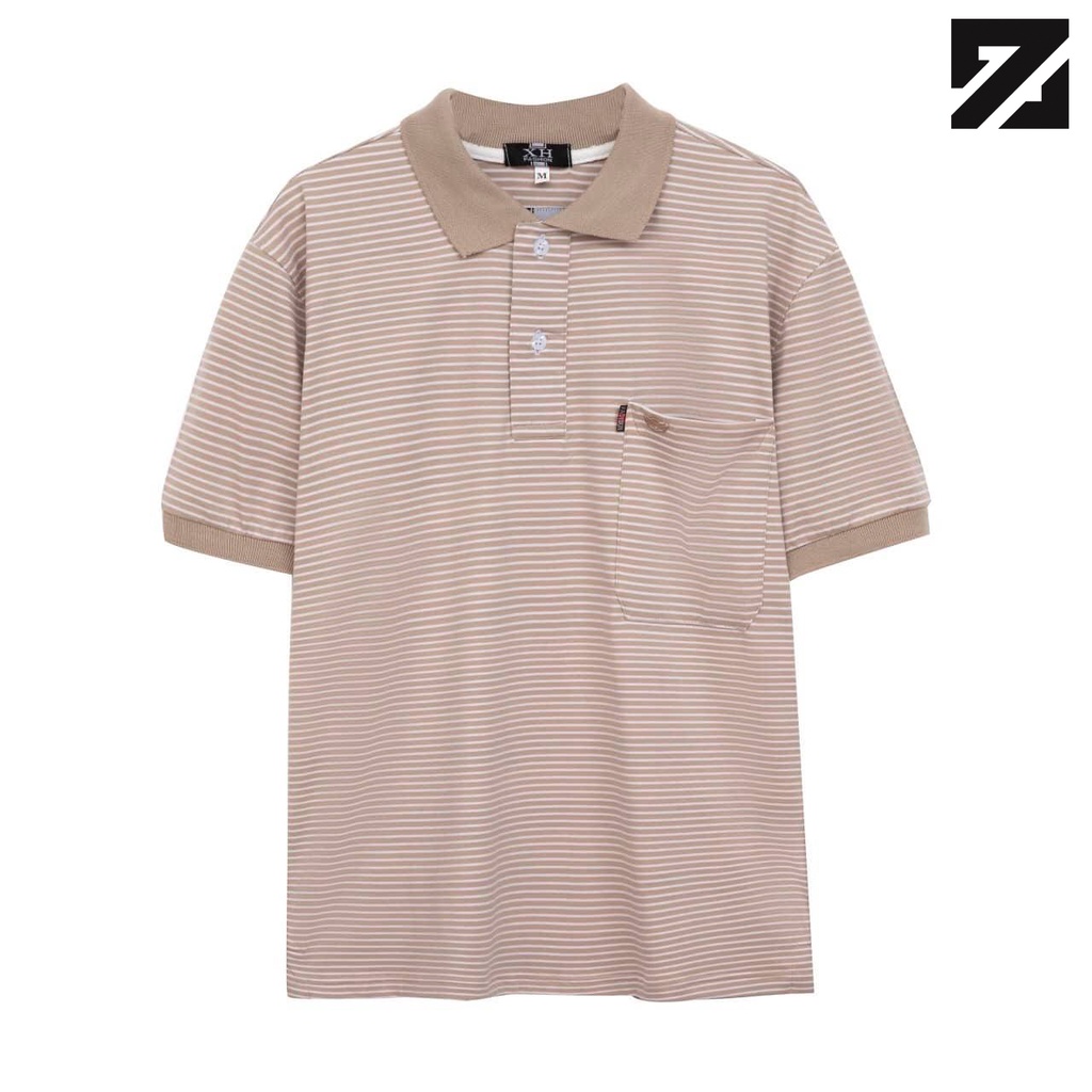 Áo thun nam trung niên Zeo có cổ polo form rộng thoải mái vải cotton