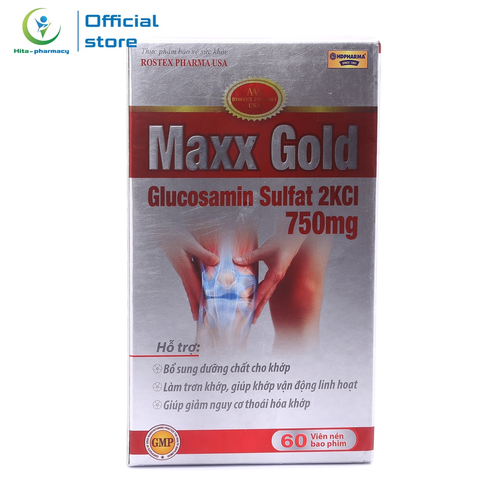 Viên Xương Khớp Maxx Gold HDPHARMA giảm đau nhức xương khớp - 60 viên [Maxx Gold Đỏ]