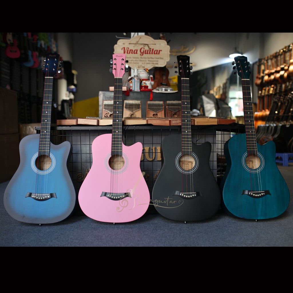 Đàn Guitar Acoustic 3/4 Linda- Tặng Full 12 Phụ Kiện- Phân phối chính hãng bởi Vinaguitar