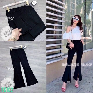❤️freeship❤️quần ống loe xẻ ,chất tuyết mưa đẹp cực uy tín