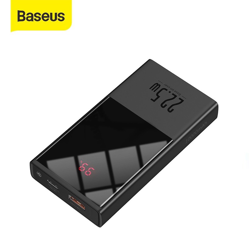 Pin dự phòng 22.5W Baseus Super Mini pin 10000mAh cổng USB và Type-C màn hình Led tương thích mọi thiết bị