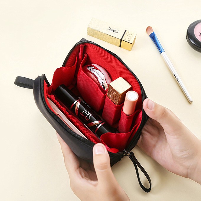 Túi Đựng Mỹ Phẩm Du Lịch Chống Thấm Nước Màu Trơn Cao Cấp
