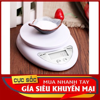 Cân tiểu ly li điện tử nhà bếp mini cân định lượng thực phẩm từ 1 gam - 5kg, 10kg (Tặng kèm 2 pin), làm bánh, cân gia vị