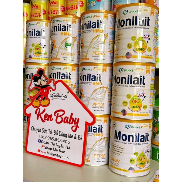 Sữa Monilait Baby 380g &amp; 850g