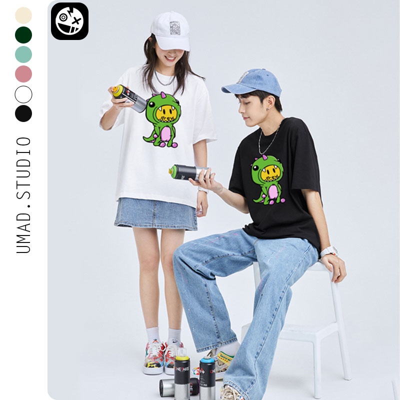 Áo thun Unisex UMAD Tay lỡ D.R.E.W House Oversize Form rộng Cổ tròn chất Cotton bền đẹp cute