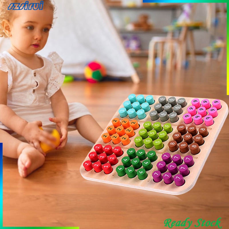 Bảng Trò Chơi Sudoku Bằng Gỗ Có Số Giáo Dục Cho Bé