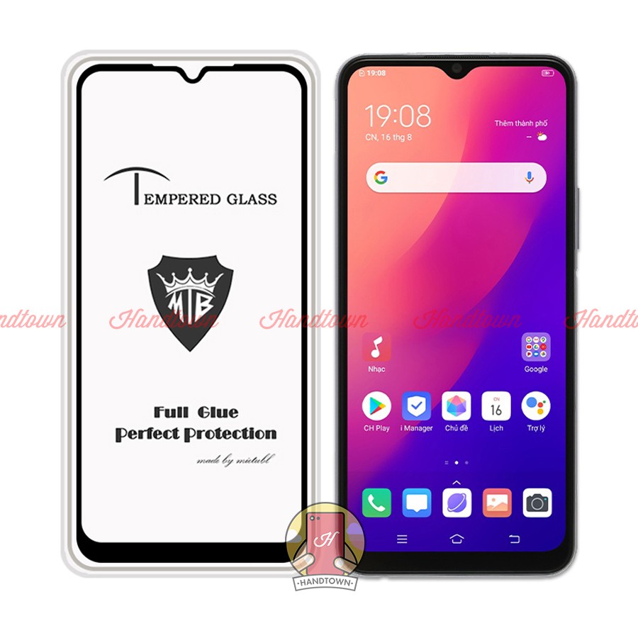 Kính Cường Lực 9H Mietubl Vivo Y12s y12 s Full Màn Full Keo Thế Hệ Mới Chống Va Đập Độ Trong Suốt Cao Bảo Vệ Màn Hình