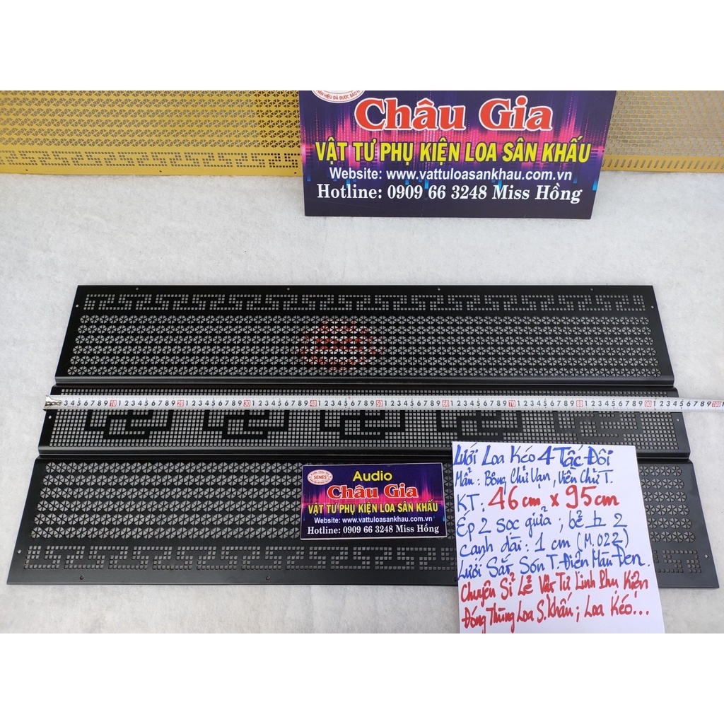 Lưới loa kéo 4 tấc đôi 46cm x 95cm 1 tấm Audio châu gia