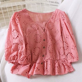 [ORDER] áo ren tay lỡ [ảnh thật ở cuối]