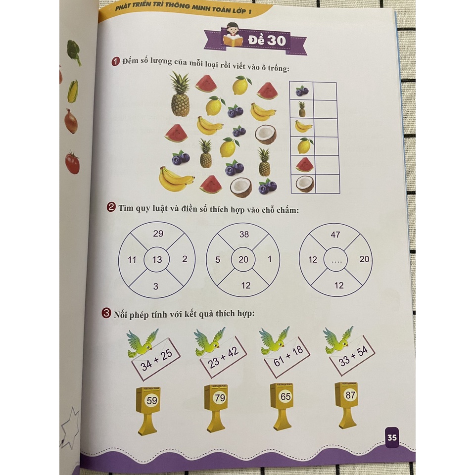 Sách Phát triển trí thông minh toán lớp 1 (Cánh diều &amp; kết nối cùng học để phát triển năng lực)