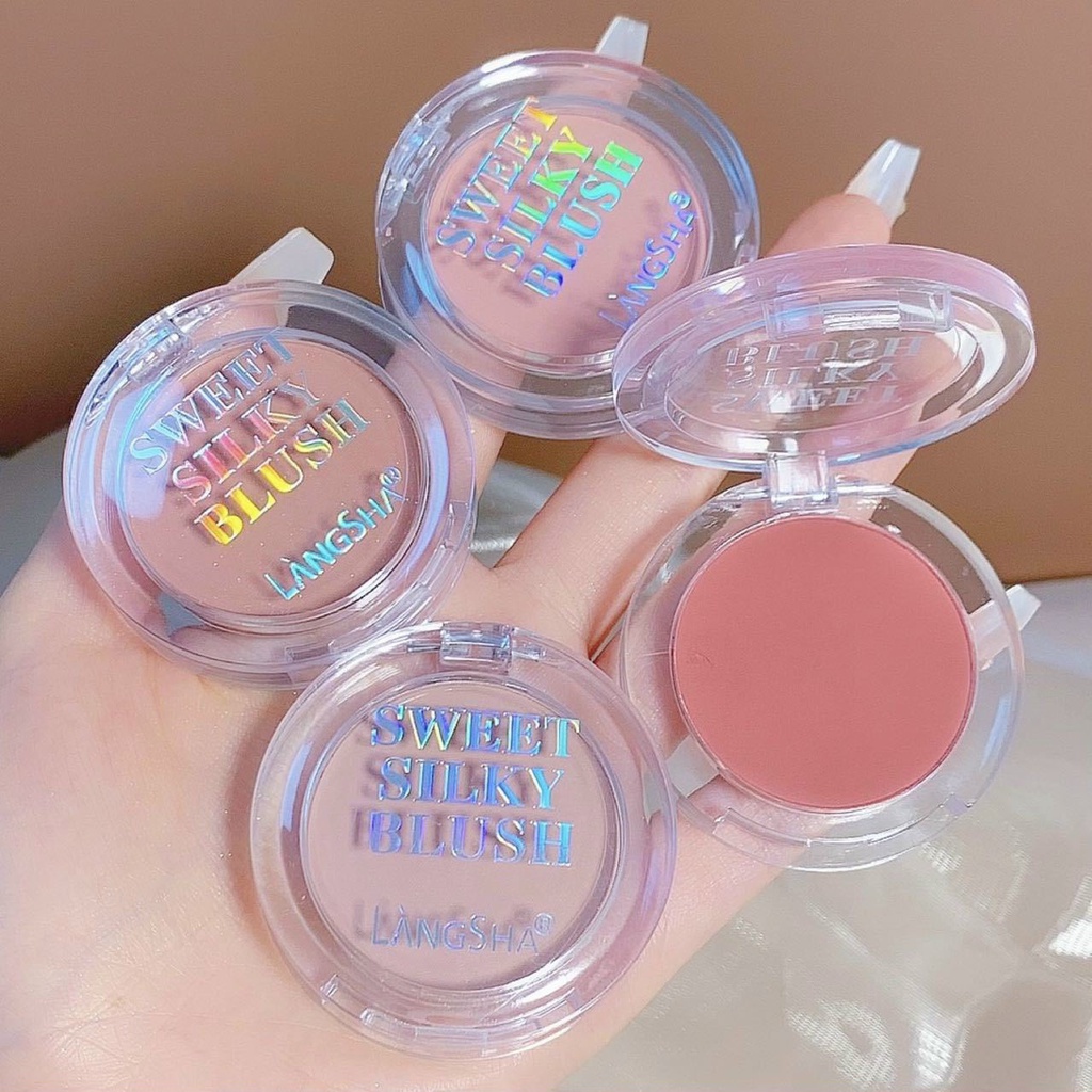 Phấn Má Hồng Langsha Sweet  Mềm Mượt Trang Điểm Tông Nude Tự Nhiên