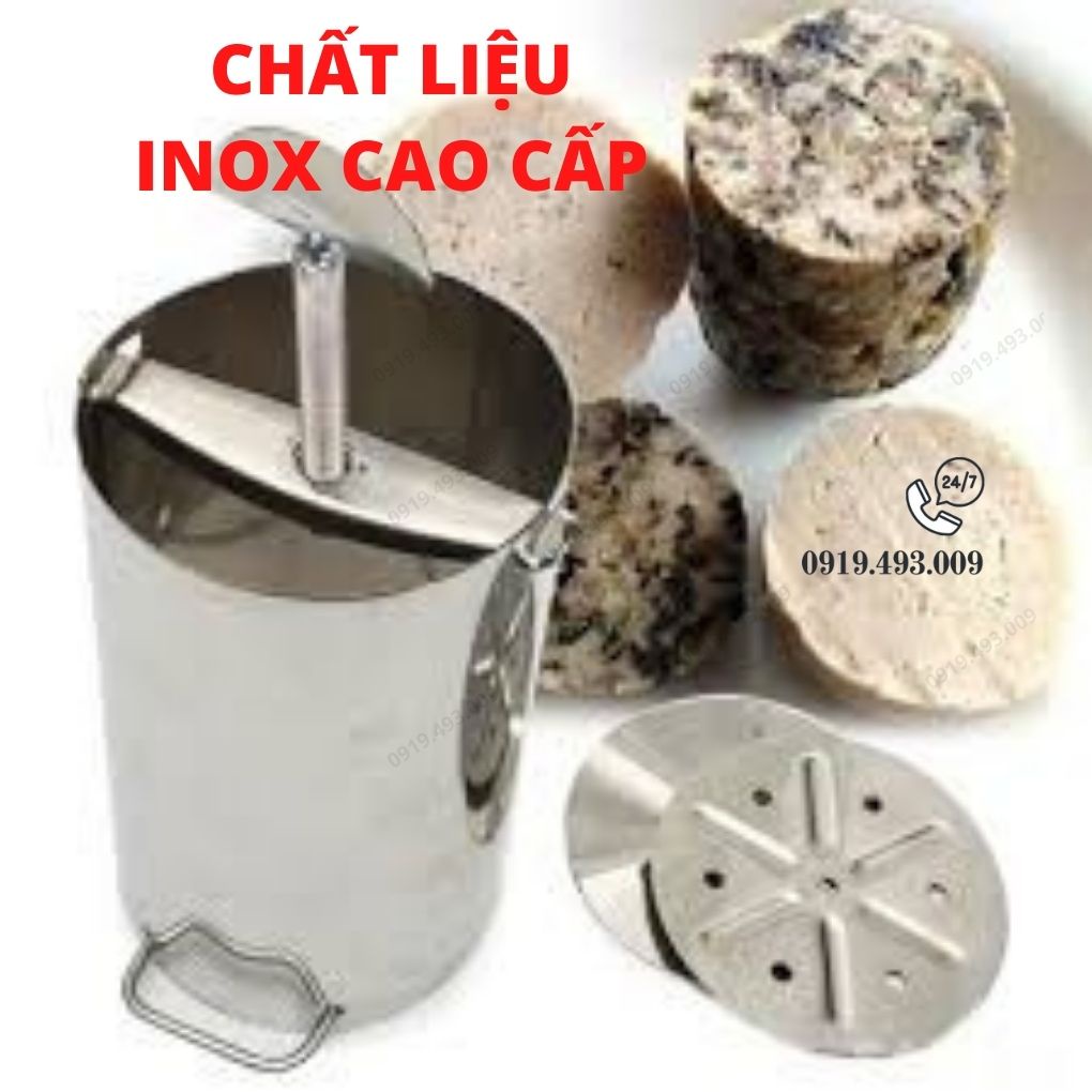 Khuôn giò chả inox chất liệu cao cấp 0.5kg, 1kg hàng Việt Nam chất lượng cao