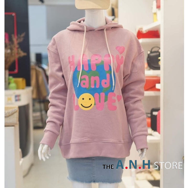 Áo Hoodie Nữ in hình thời trang chất nỉ ANHSTORE , phong cách Hàn Quốc