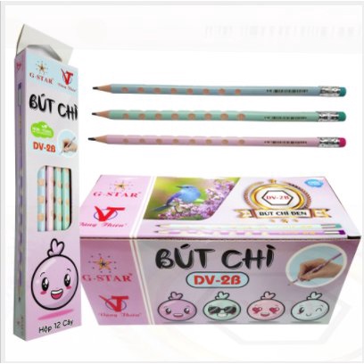 [Mã LIFEBOOK2 giảm 10% đơn 0Đ] bút chì 2B - bút chì đen - G.STAR - Vâng Thiên