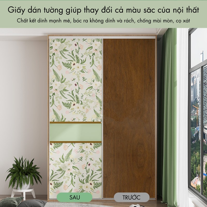 GIấy dán tường, dán nội thất đẹp hoạ tiết hoa vintage 🌸🌺💐
