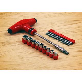 Combo bộ cây vặn vít hình T + 21 đầu vít