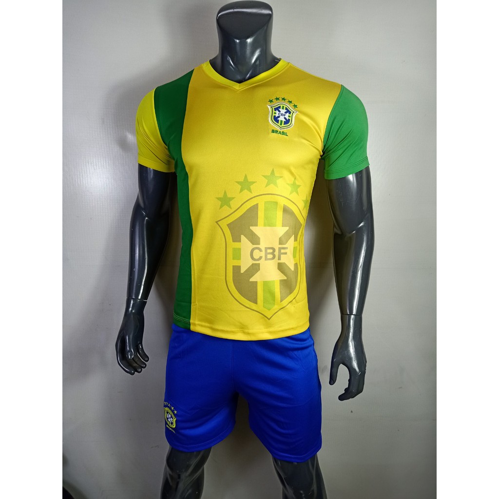 [BIG SALE ] ÁO BÓNG ĐÁ - Bộ Quần áo bóng đá TUYỂN BRAZIL 2021