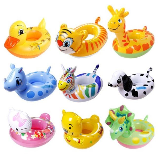 Phao bơi ngồi xỏ chân hình con vật ngộ nghĩnh cho bé