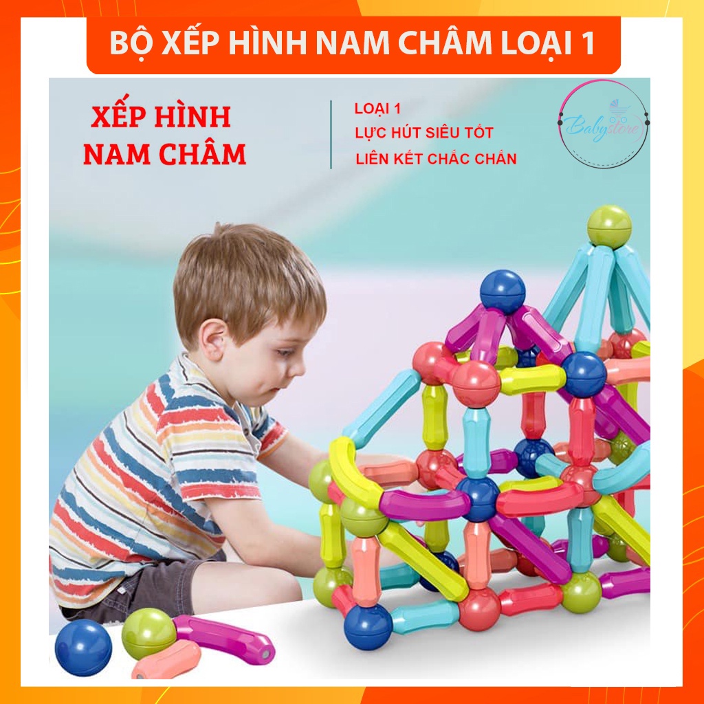 Đồ Chơi Xếp Hình Nam Châm Chính Hãng Hàng Loại 1