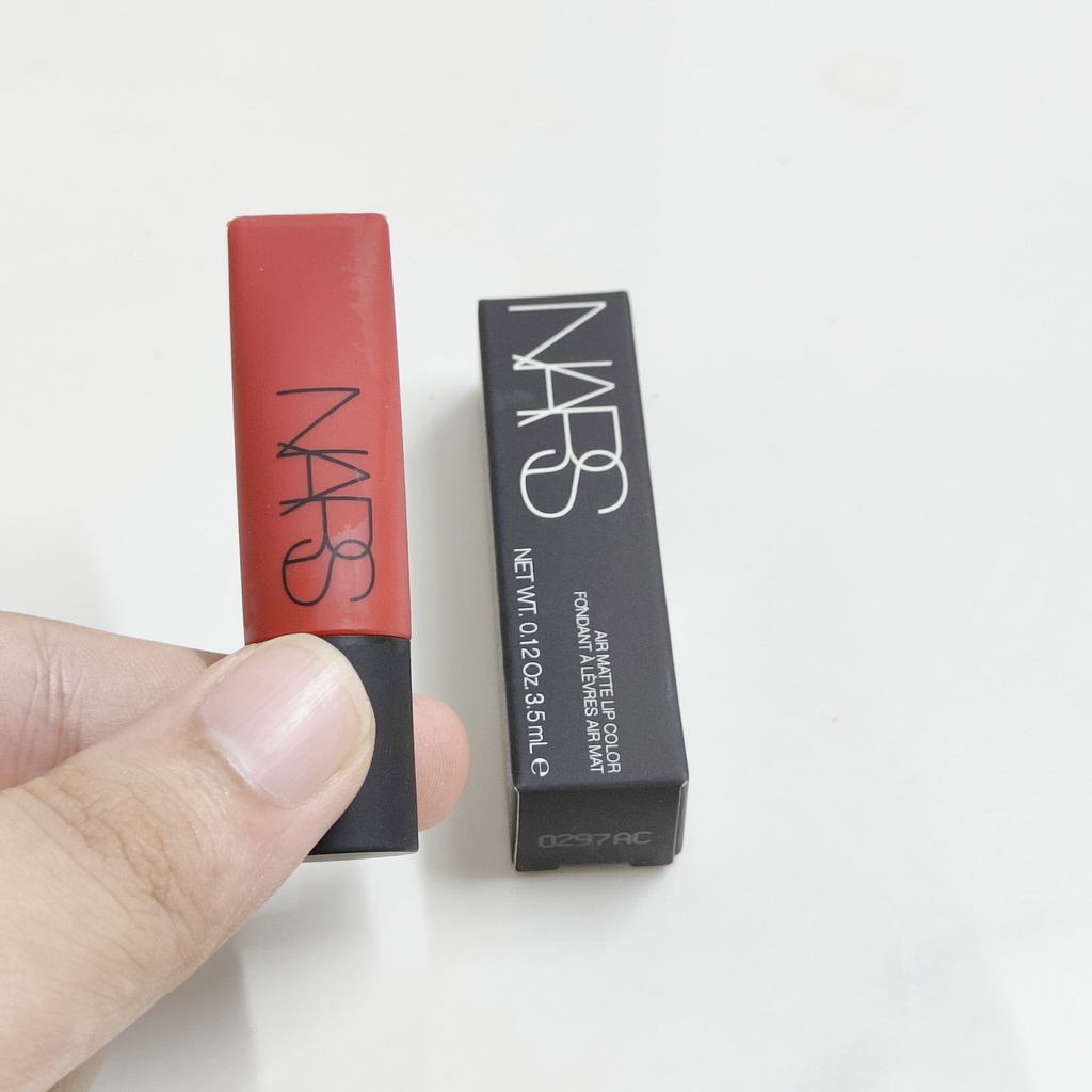 Son kem Nars Air Matte lip color 3.5ml full box 039 041 049 Cam Gạch Đỏ Thuần Hồng San Hô Cho Đôi Môi Toả Nắng